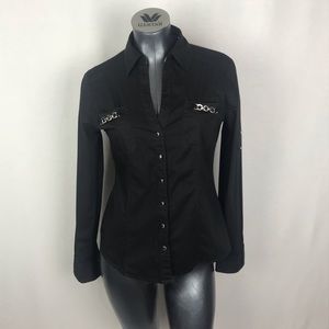 🚫SOLD🚫 EXPRESS BLACK ESSENTIAL SHIRT